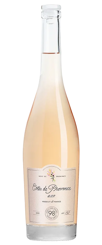 90+ Ninety Plus Cellars Cotes de Provence Lot 132 Rose, France