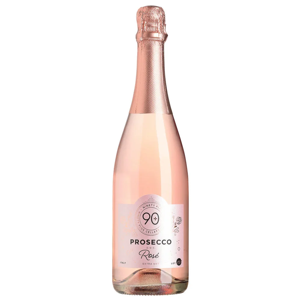 90+ Ninety Plus Cellars Lot 197 Prosecco Rose Extra Dry, Veneto, Italy