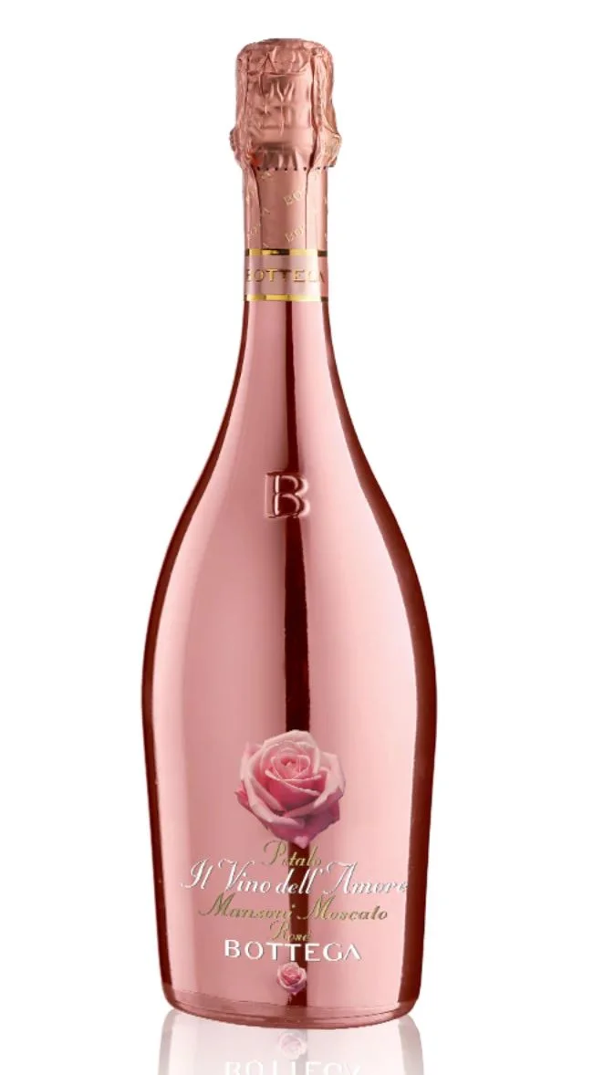 Bottega 'Petalo Il Vino dell Amore Manzoni Moscato' Spumante Dolce Rose Colli Euganei, Veneto, Italy