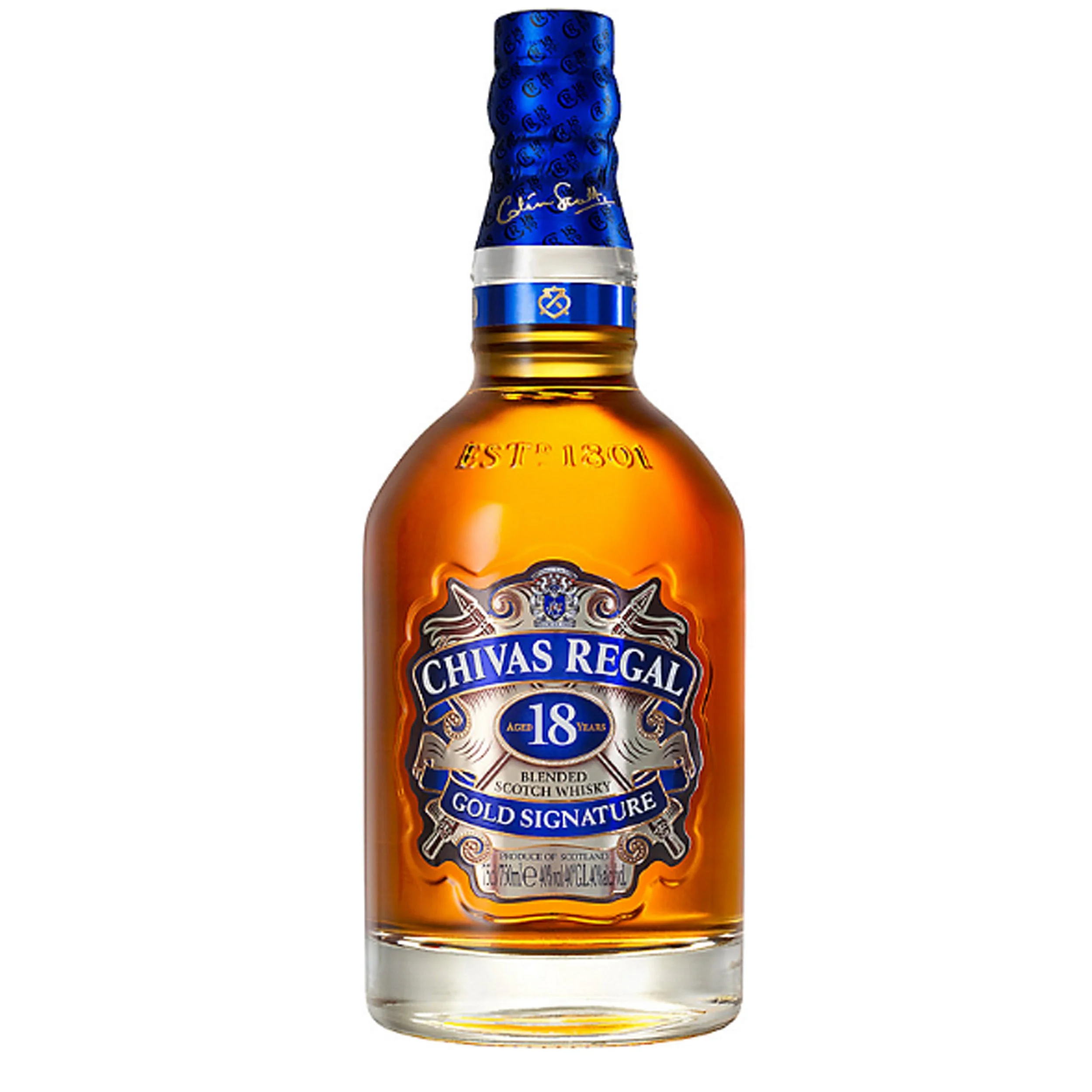 Chivas Regal Gold Signature 18 Year Old Blended Scotch Whisky wine label