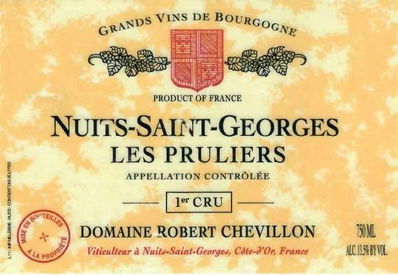 Domaine Robert Chevillon Les Pruliers, Nuits-Saint-Georges Premier Cru, France