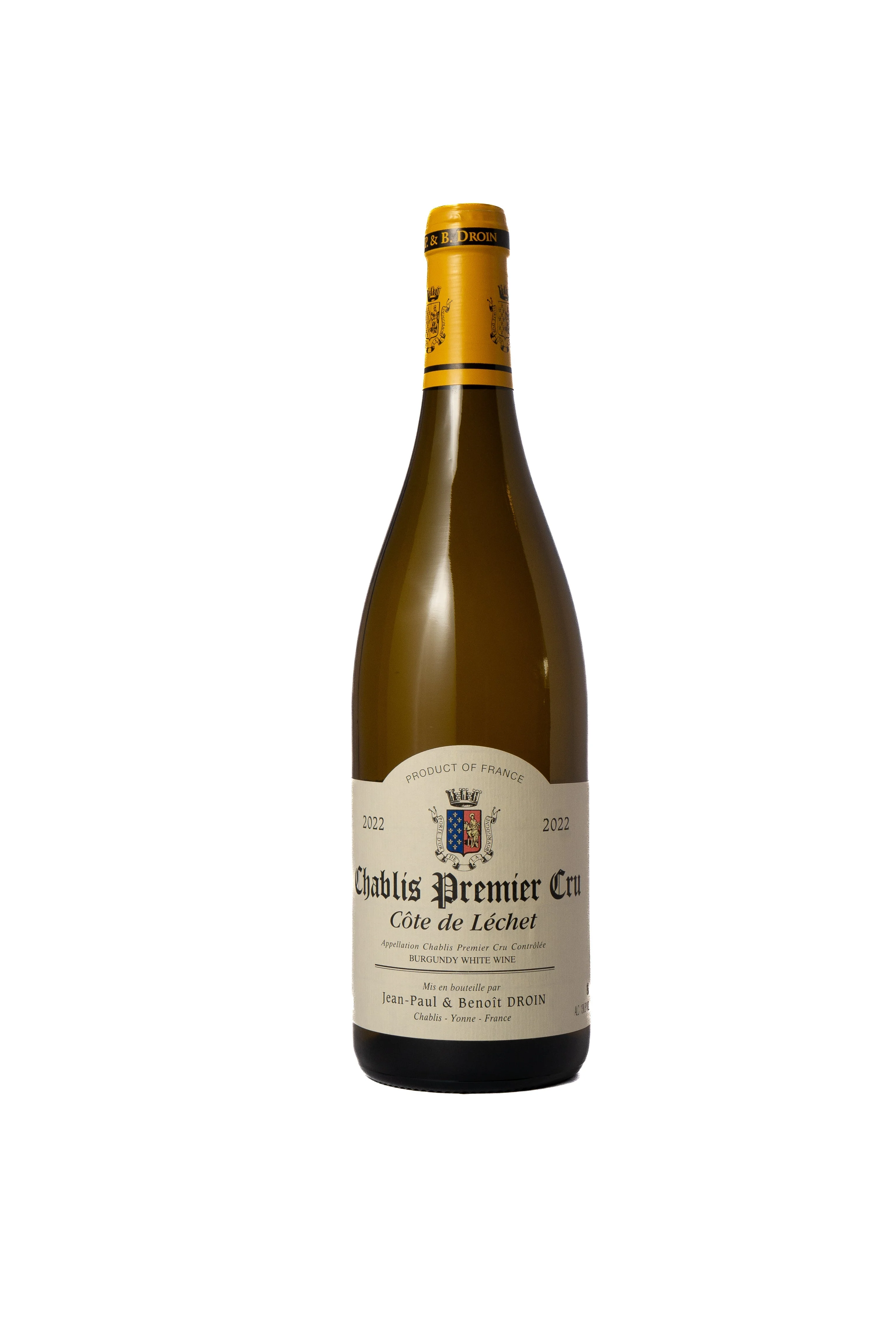Jean-Paul & Benoit Droin Cote de Lechet, Chablis Premier Cru, France