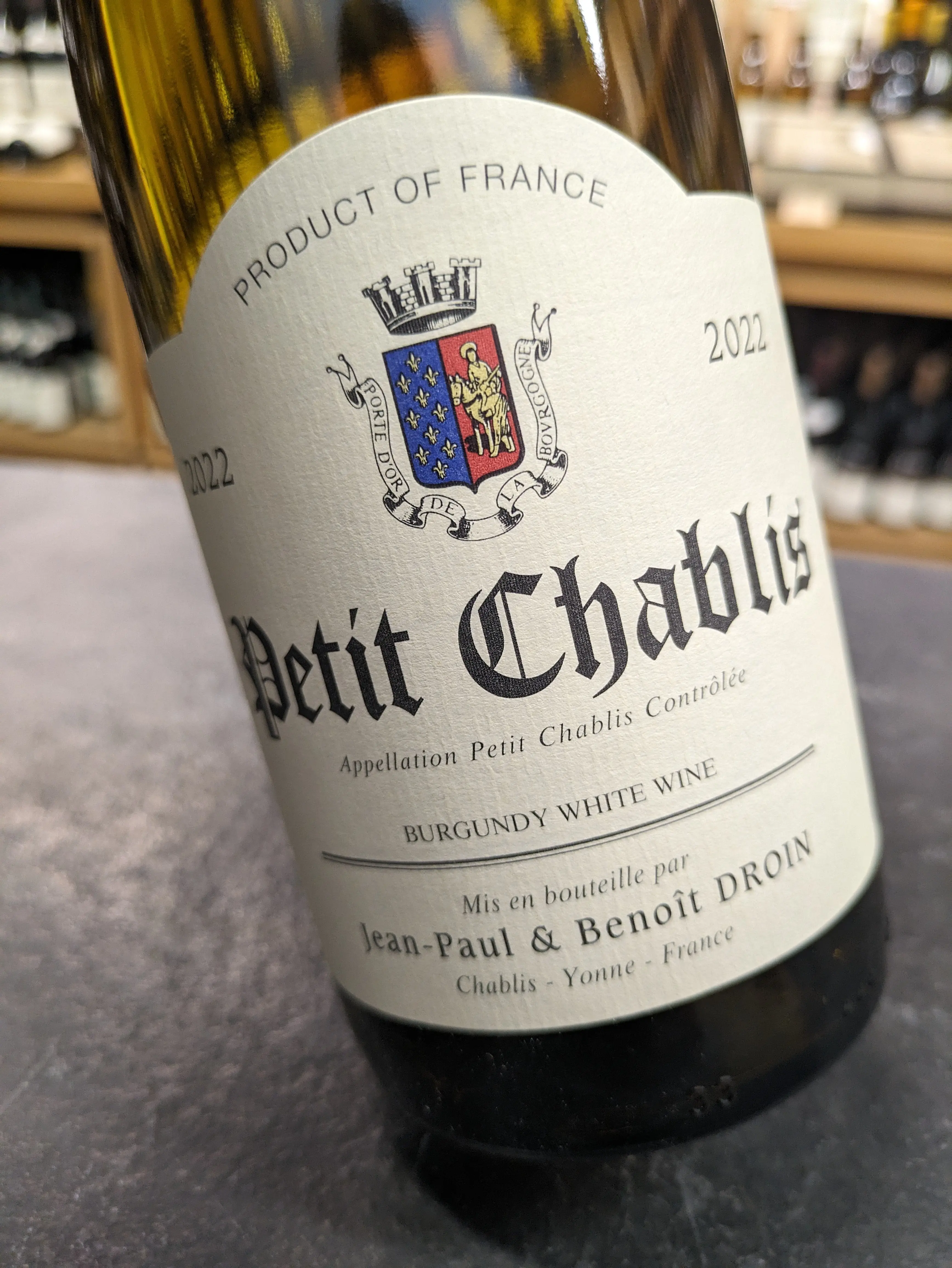 Jean-Paul & Benoit Droin Petit Chablis, Burgundy, France