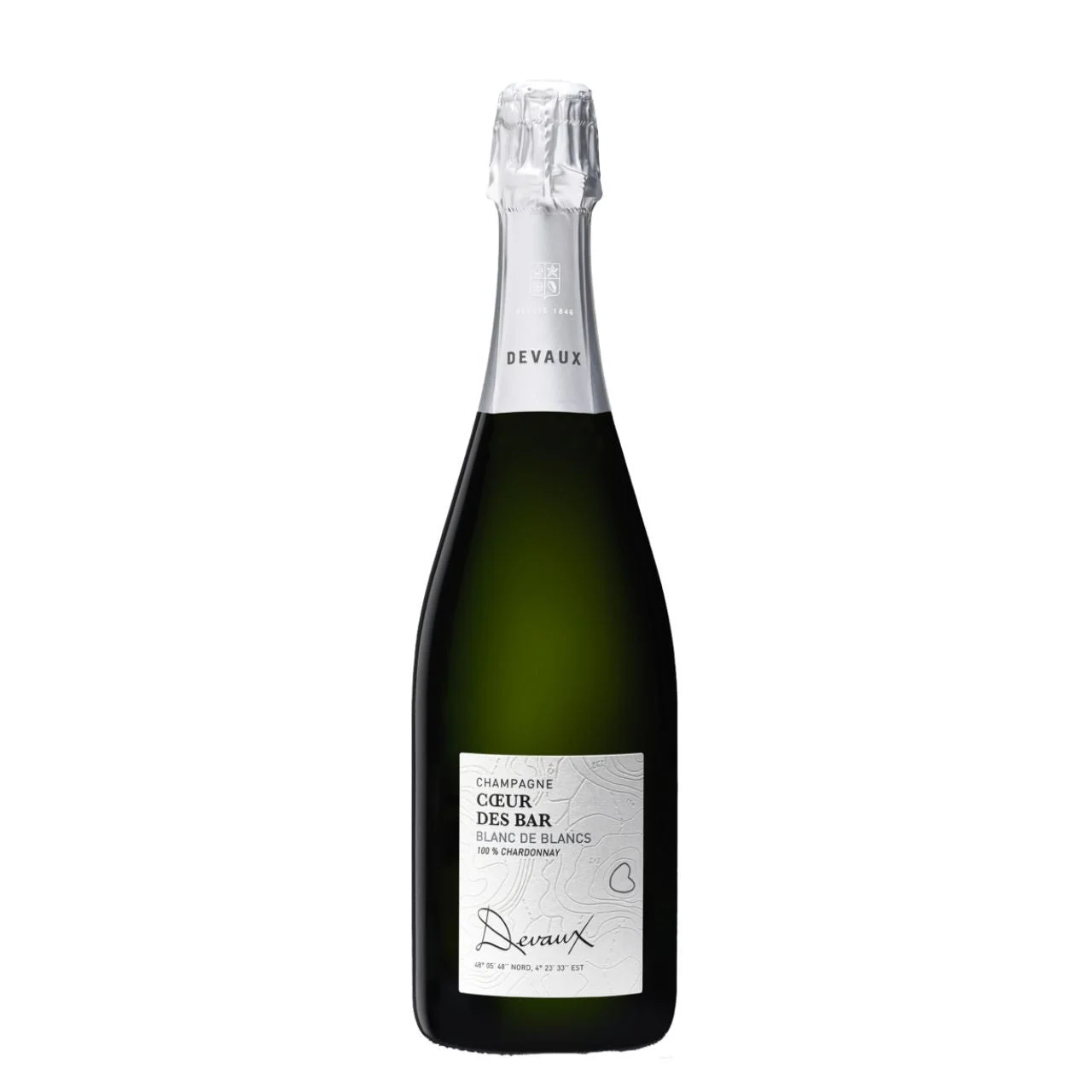 Veuve A. Devaux Coeur des Bar Blanc de Blancs Brut, Champagne, France