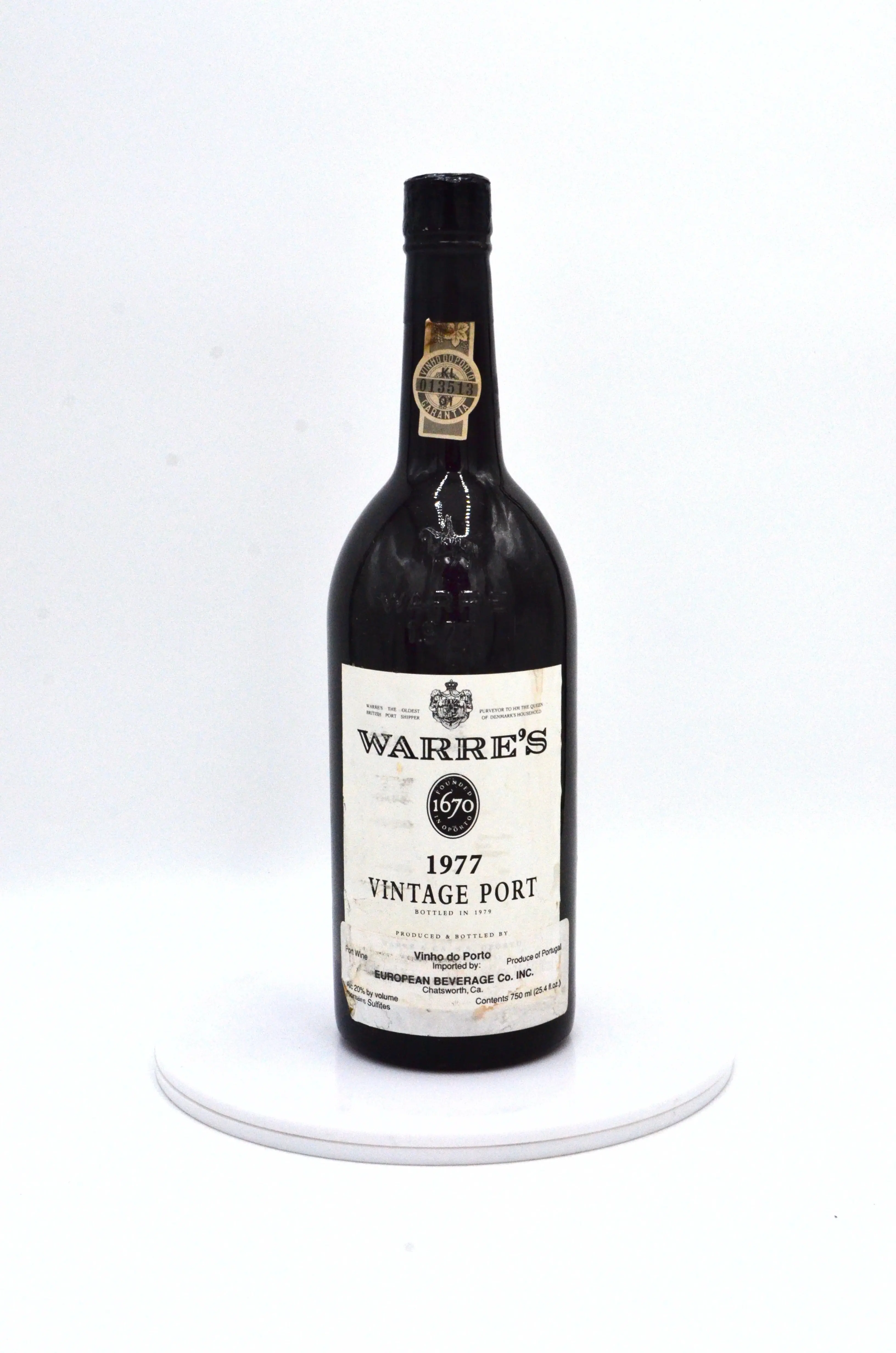 Warre's Vintage Port wine label